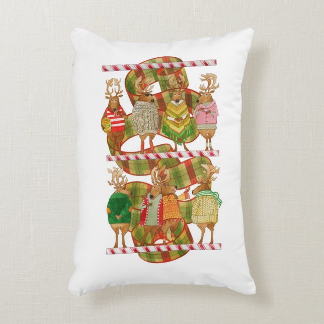 KERSTMIS RENDIER accent kussen (Voorkant(Verticaal))