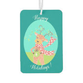 Kerstmis rendier auto luchtverfrisser (Achterkant)