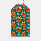 Kerstmis rendier cadeaukaartjes cadeaulabel (Voorkant)