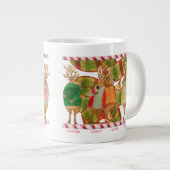KERSTMIS RENDIER Grote witte Mok (Voorkant rechts)