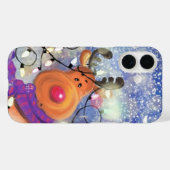 Kerstmis rendier iPhone Case (Achterkant (horizontaal))