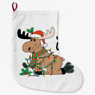 Kerstmis rendier Kerstman Kerst vakantie vrolijk l Grote Kerstsok
