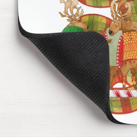 KERSTMIS RENDIER Mousepad Muismat (Hoek)