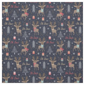 Kerstmis Rendier Naadloos Patroon Stof (Swatch)