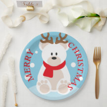 Kerstmis rendier papieren bord