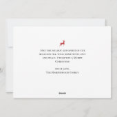 Kerstmis rendier Script familie fotocollage Feestdagenkaart (Achterkant)