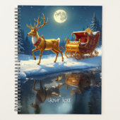 Kerstmis Rendier slee Planner (Voorkant)