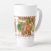 KERSTMIS RENDIER Tall Latte Mok (Rechterhoek)
