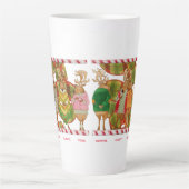 KERSTMIS RENDIER Tall Latte Mok (Voorkant)