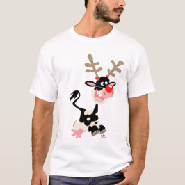 Kerstmis Rendier vervalste T-shirt