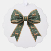 Kerstmis rendierboog Vakantie Ornament Kaart (Voorkant)