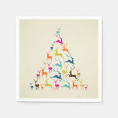 Kerstmis rendierboom  servet (Voorkant)