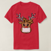 Kerstmis rendieren 4 t-shirt (Design voorkant)