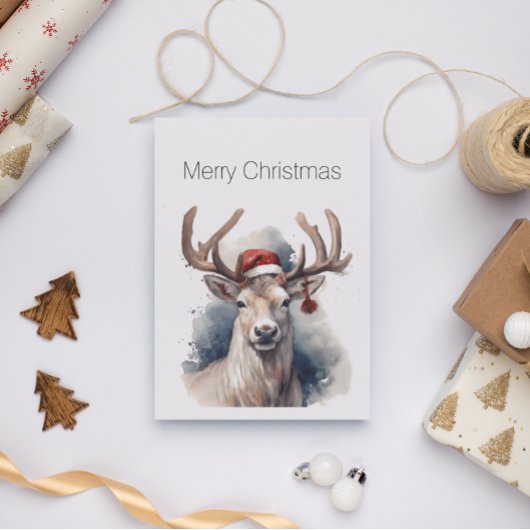 Kerstmis rendieren, aanpasbaar briefkaart