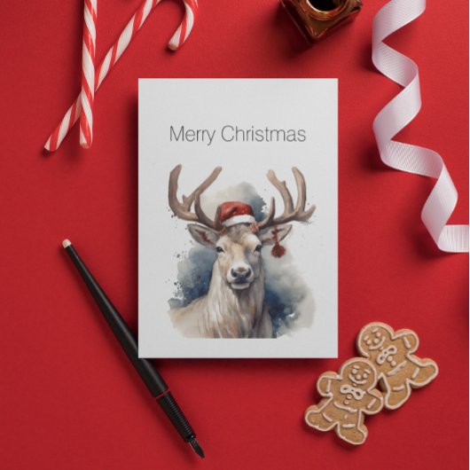 Kerstmis rendieren, aanpasbaar briefkaart