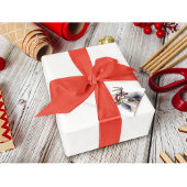 Kerstmis rendieren, aanpasbaar cadeaulabel