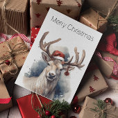 Kerstmis rendieren, aanpasbaar feestdagenkaart