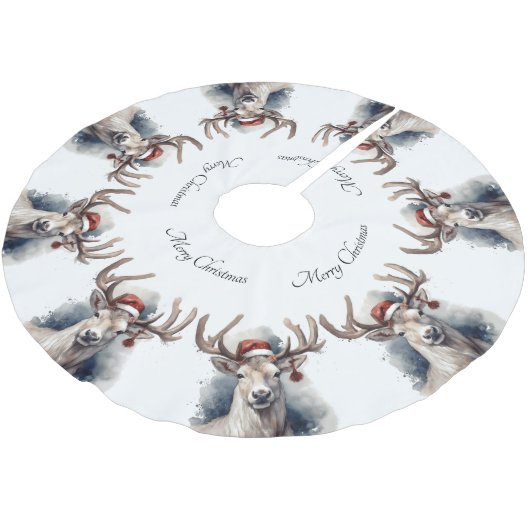 Kerstmis rendieren, aanpasbaar kerstboom rok (Gekanteld)