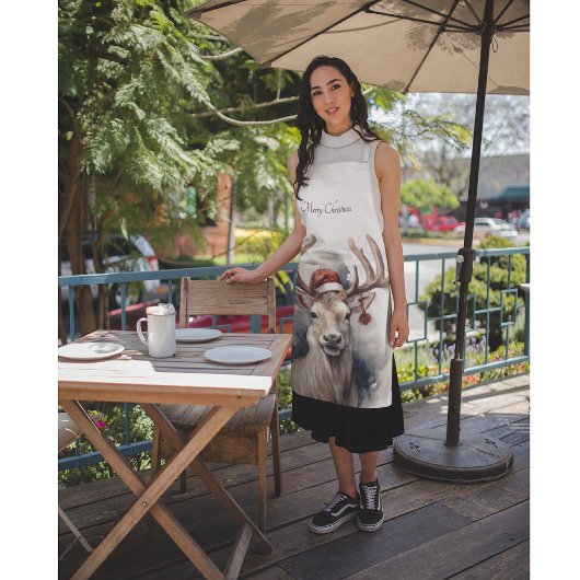 Kerstmis rendieren, aanpasbaar schort