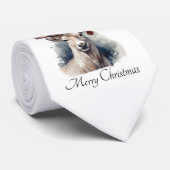 Kerstmis rendieren, aanpasbaar stropdas (Opgerold)