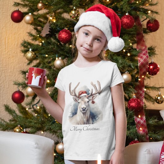 Kerstmis rendieren, aanpasbaar t-shirt