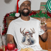Kerstmis rendieren, aanpasbaar t-shirt