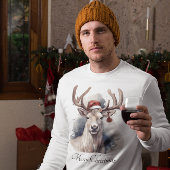 Kerstmis rendieren, aanpasbaar t-shirt