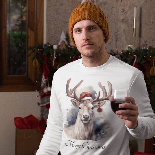 Kerstmis rendieren, aanpasbaar t-shirt