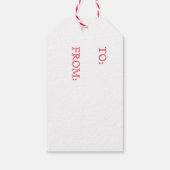 KERSTMIS RENDIEREN Cadeau Labels Cadeaulabel (Achterkant)