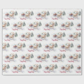 Kerstmis rendieren en Sinterklaas Cadeaupapier (Vlak)