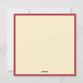 Kerstmis rendieren Hedendaagse Boho illustratie Feestdagenkaart (Achterkant)