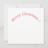 Kerstmis rendieren in het bos kaart (Achterkant)