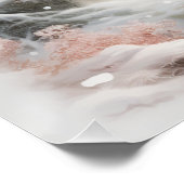 Kerstmis rendieren in het bos perfect poster (Hoek)