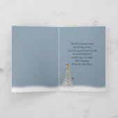 Kerstmis rendieren in Winter Valley Bos Feestdagen Kaart (Binnen)