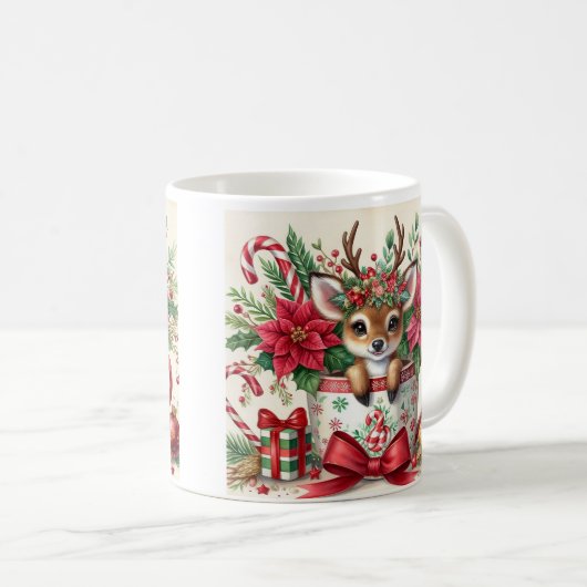 Kerstmis rendieren Mok 2 (Voorkant rechts)