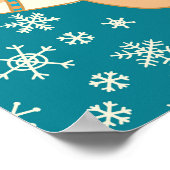 Kerstmis rendieren:  naadloos patroon. poster (Hoek)