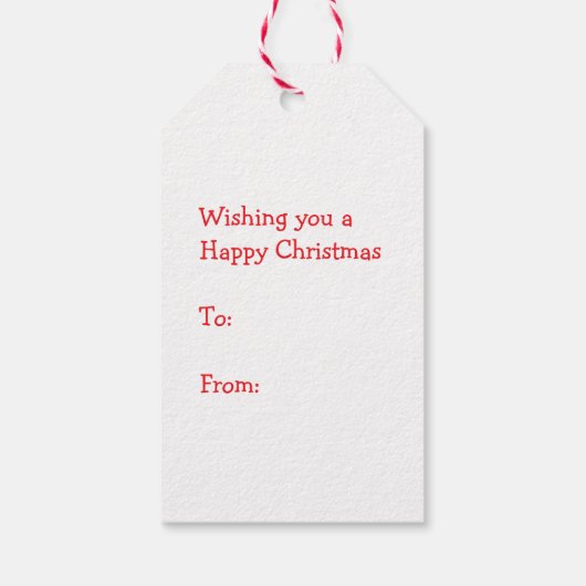 Kerstmis rendieren parsen met vogelcadeau label cadeaulabel (Achterkant)