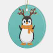 Kerstmis: rendierkerstfeestdag Pajama Keramisch Ornament (Links)