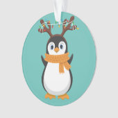 Kerstmis: rendierkerstfeestdag Pajama Ornament (voorkant)