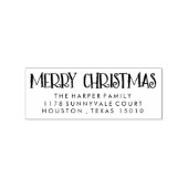 Kerstmis retour adres stempel (Gestempeld)