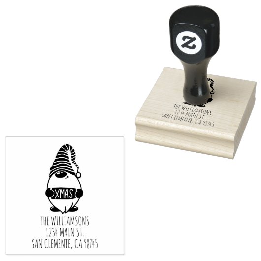 Kerstmis — Retouradres Rubberstempel (Gestempeld)