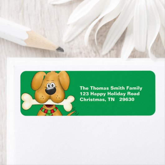 Kerstmis-retourlabel Etiket (Insitu)