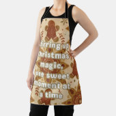 Kerstmis Retro‑Boho Peperkoek Magische Chef Schort (Insitu)