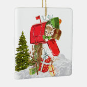 Kerstmis Retro Katten Keramische Versiering Keramisch Ornament (Rechts)