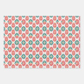 Kerstmis Retro Mid Century Moderne MOD Inpakpapier Vel (Voorkant 2)