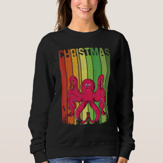Kerstmis Retro Octopus Lieve Groep Matching Xmas H Trui