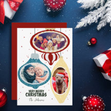 Kerstmis Retro Ornamenten Whimsical Foto