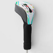 Kerstmis Retro Siamese Kat Golfheadcover (Schuin)