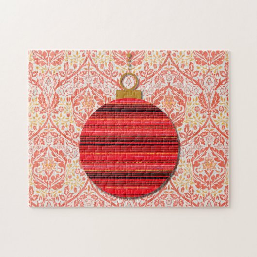 Kerstmis Retro Stijl Kunstpuzzel Legpuzzel (Horizontaal)