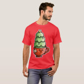 Kerstmis retro t-shirt (Voorkant volledig)